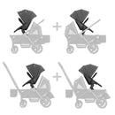 Evenflo Pivot Xplore Stroller Wagon Second Seat - Windsor Gray