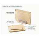Cutting Board Set 4-Piece Set With Complimentary Storage