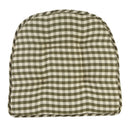 Gingham Tufted Chair Cushion - Set of 2