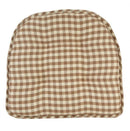 15" x 16" Non-Slip Gingham Tufted Chair Cushions Set of 2
