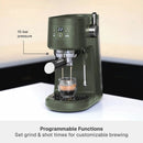 Barista Mini Espresso Machine with 15-Bar Pressure and Steam Wand - Dusty Moss