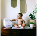 Diaper Caddy - White and Grey
