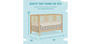 Synergy 5-In-1 Convertible Crib - Natural