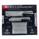 Knife & Scraper Set - Set of 3