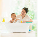 Baby Bathtub with Head Cushion - White