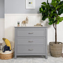 Charlie 3-Drawer Dresser - Gray