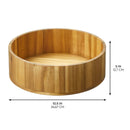 Round Acacia Wood Lazy Susan Organizer - 10.5 Inch