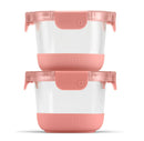 Glass Food Storage Container Set - Terracotta Orange