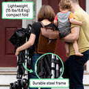 Ingenuity 3Dlite ST Convenience Stroller - Lightweight Black Travel Stroller