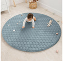 Round 60-Inch Play Mat - Pacific Blue
