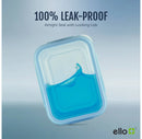 Ello 10-Pack Snap and Nest Meal Prep Food Storage Containers - Blue