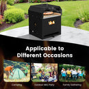 4-in-1 Outdoor Portable Pizza Oven With 12 Inch Pizza Stone