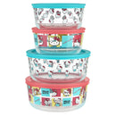 8-Piece Hello Kitty Pyrex Glass Food Storage Set