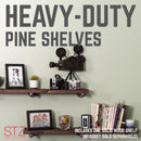 7-1/4 in. W X 36 in. D Brown Wood Shelf 1 pk