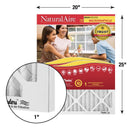 NaturalAire 20 in. W X 25 in. H X 1 in. Synthetic 10 MERV Pleated Microparticle Air Filter 1 pk, Pack of 6