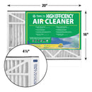 Flanders 16 in. W X 20 in. H X 4-1/2 in. Synthetic 8 MERV Pleated Air Filter 1 pk, Pack of 2
