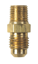 JMF Company 1/4 in. Flare X 1/8 in. D Male Brass Connector, Pack of 2