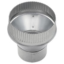 Imperial 3 in. D X 6 in. D Galvanized Steel Furnace Pipe Increaser