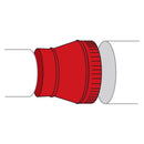 Imperial 3 in. D X 6 in. D Galvanized Steel Furnace Pipe Increaser