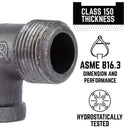 STZ Industries 1/2 in. FIP each X 1/2 in. D MIP Black Malleable Iron 90 Degree Street Elbow, Pack of 5
