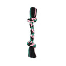 Mammoth Flossy Chews 2-Knot, Bones Color Rope Large Dog Toy, 14"