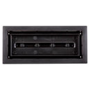 Fittes Aria Vent 2 in. H X 12 in. W Matte Black ABS Plastic Vent Cover