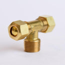 ATC 3/8 in. Compression X 3/8 in. D Compression Brass Tee, Pack of 5