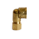 ATC 3/8 in. Compression X 3/8 in. D FPT Brass 90 Degree Elbow, Pack of 5