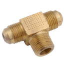 Anderson Metals 1/4 in. Flare in. X 1/4 in. D Flare Brass Branch Flare Tee, Pack of 5