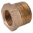 Anderson Metals 1/2 in. MPT in. X 3/8 in. D FPT Brass Hex Bushing, Pack of 5