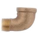 Anderson Metals 1/4 in. FIP in. X 1/4 in. D MIP Brass 90 Degree Street Elbow, Pack of 5