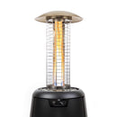 TIKI 40000 BTU Propane Stainless Steel Single Burner Patio Heater 100 sq ft