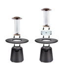 TIKI 40000 BTU Propane Stainless Steel Single Burner Patio Heater 100 sq ft