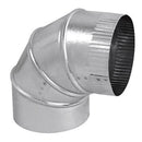 Imperial 5 in. D X 5 in. D Adjustable 90 deg Galvanized Steel Furnace Pipe Elbow, Pack of 8