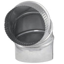 Imperial 5 in. D X 5 in. D Adjustable 90 deg Galvanized Steel Furnace Pipe Elbow, Pack of 8