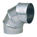 Imperial 4 in. D X 4 in. D Adjustable 90 deg Galvanized Steel Furnace Pipe Elbow, Pack of 8