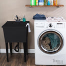 Tehila 22.875 in. W X 24.75 in. D Freestanding Thermoplastic Utility Tub Kit