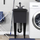 Tehila 17.75 in. W X 23.25 in. D Freestanding Thermoplastic Utility Sink