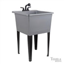 Tehila 22.875 in. W X 24.7 in. D Freestanding Thermoplastic Utility Sink