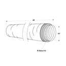 Imperial R6.0 25 ft. L X 10 in. D Silver Poly Duct