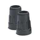 Carex Health Brands Black Quad Cane Tips Rubber/Stainless Steel