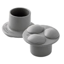 Carex Health Brands Gray Walker Glides Plastic 1.25 in. H X 2 in. L