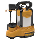 DeWalt 1/3 HP 4500 gph Stainless Steel Vertical Float Switch AC Submersible Sump Pump 10 ft