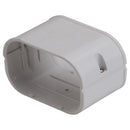 Slimduct Lineset Cover Coupler 3.75 in. W X 3 in. H White