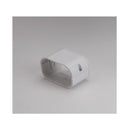 Slimduct Lineset Cover Coupler 3.75 in. W X 3 in. H White