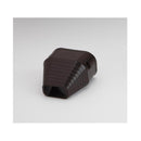 Slimduct Lineset Cover End Fitting 3.75 in. W X 3 in. H Brown