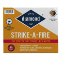Diamond Strike-A-Fire Saw Dust Fire Starter 12 min, Pack of 8