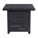 Living Accents 28 in. W Steel Square Propane Fire Pit