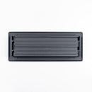 RectorSeal Tru Aire 4 in. H X 12 in. W 2-Way Powder Coat Black Steel Floor Register