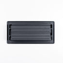 RectorSeal Tru Aire 4 in. H X 10 in. W 2-Way Powder Coat Black Steel Floor Register